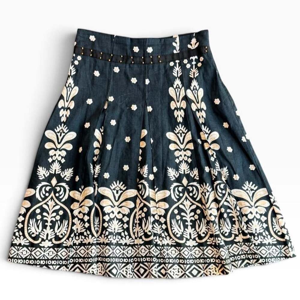 Connection 18 Whimsigoth Boho Floral Midi Skirt Size S